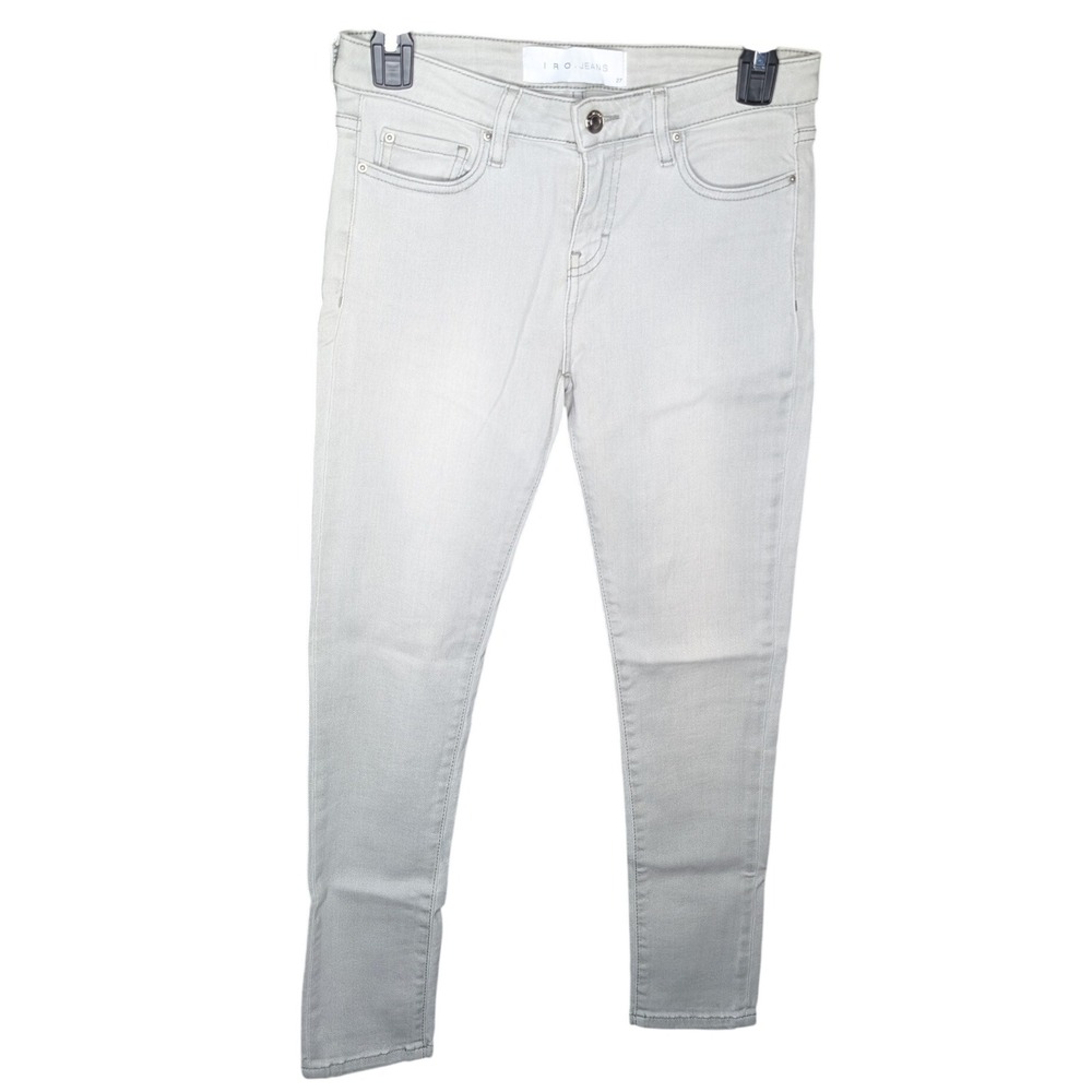 IRO Jeans Light Wash Mid Rise Skinny Jeans Women's 27 Stretch Denim